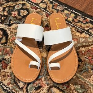 White avena Sandals